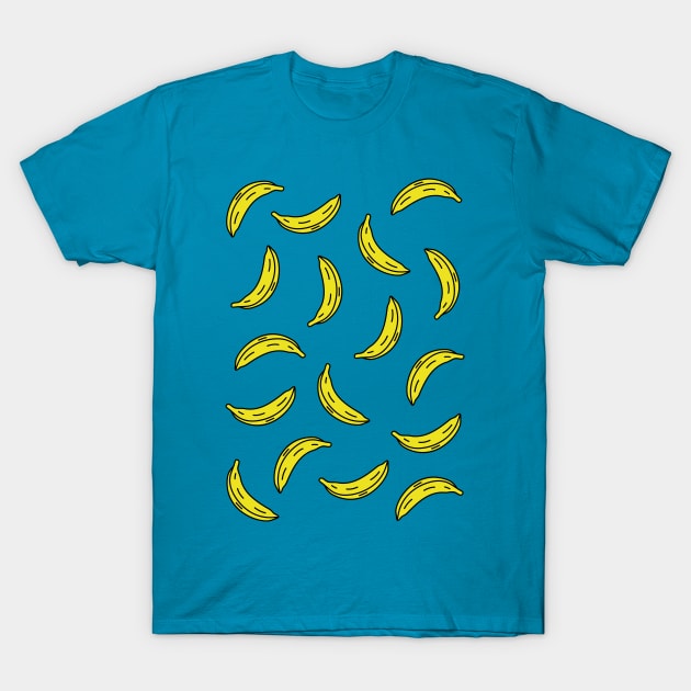 Bananas Pattern T-Shirt by burropatterns